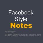 Notes in facebook style