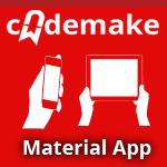 Responsive Material Template App - CodeMake